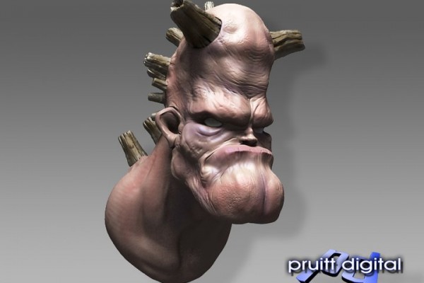 character design concept illustration 3D model sculpt zbrush