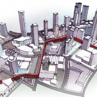 map illustration 3D rendering graphic